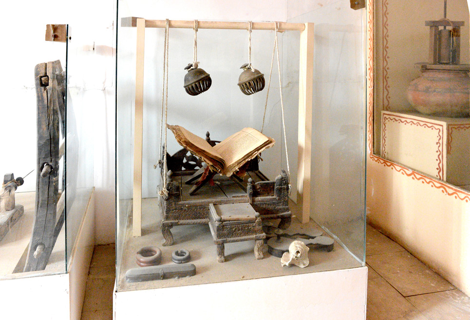 Historical gallery hall inside Panipat Museum