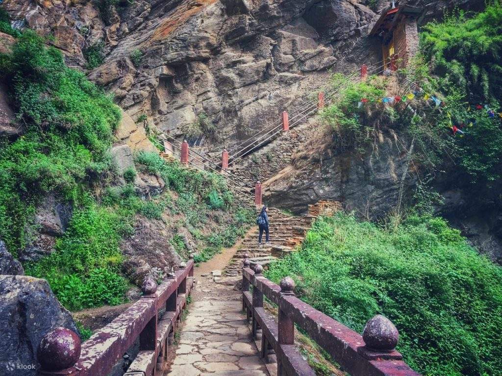 Tigers Nest trek trail in Paro Bhutan