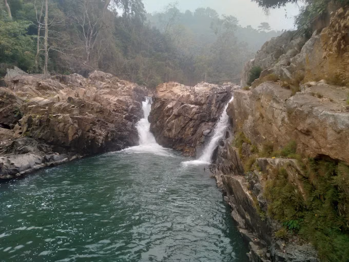 Cascade detail at Pelga Falls Meghalaya