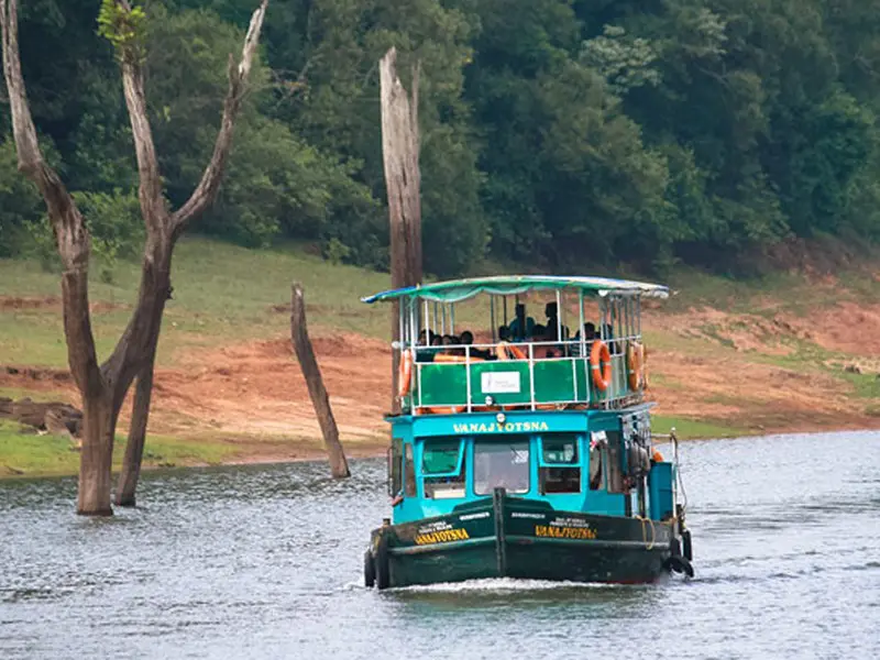 Boat safari at Periyar Wildlife Sanctuary