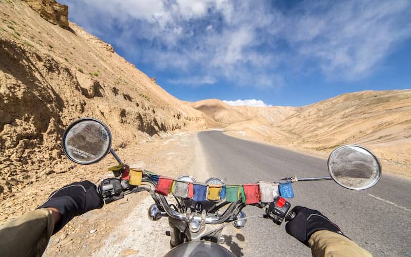 Traveler completing Ladakh permit online form on laptop