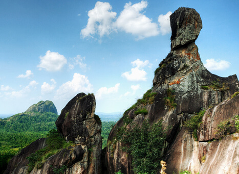Skull-shaped Phantom Rock in Wayanad Kerala