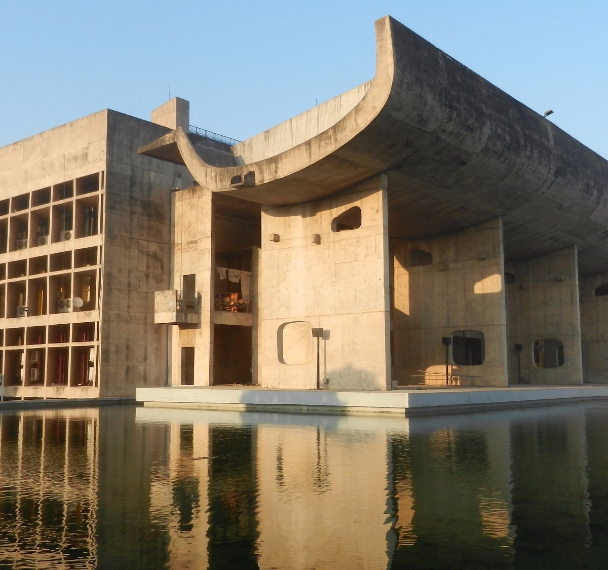 Modernist architecture at Capitol Complex Chandigarh