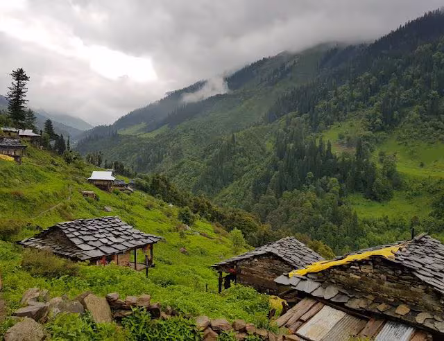 Parvati Valley landscape from Kasol viewpoint