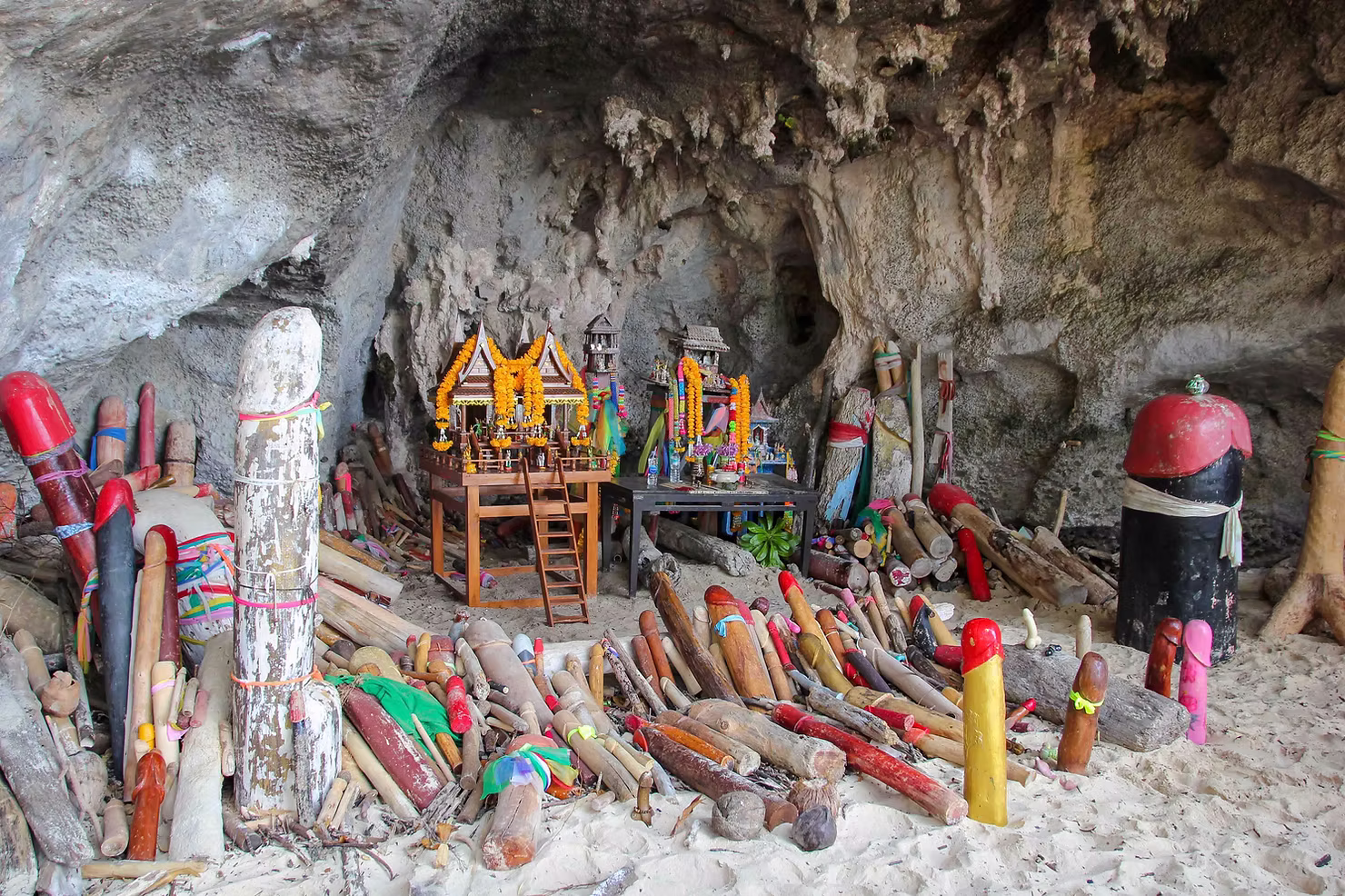 Shrine inside Phra Nang Cave