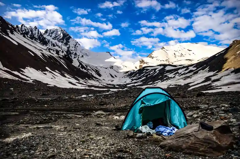 High camp view on Pin Bhaba route