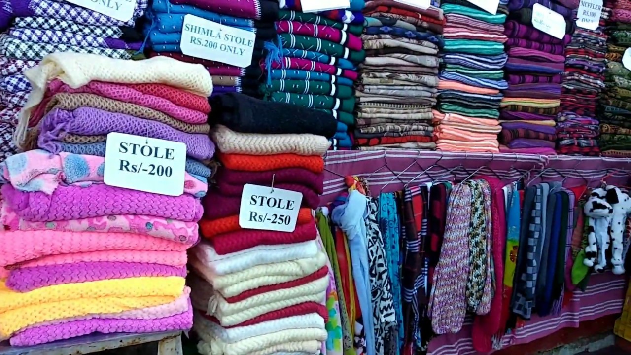 Winter jackets and accessories in Tibetan Market