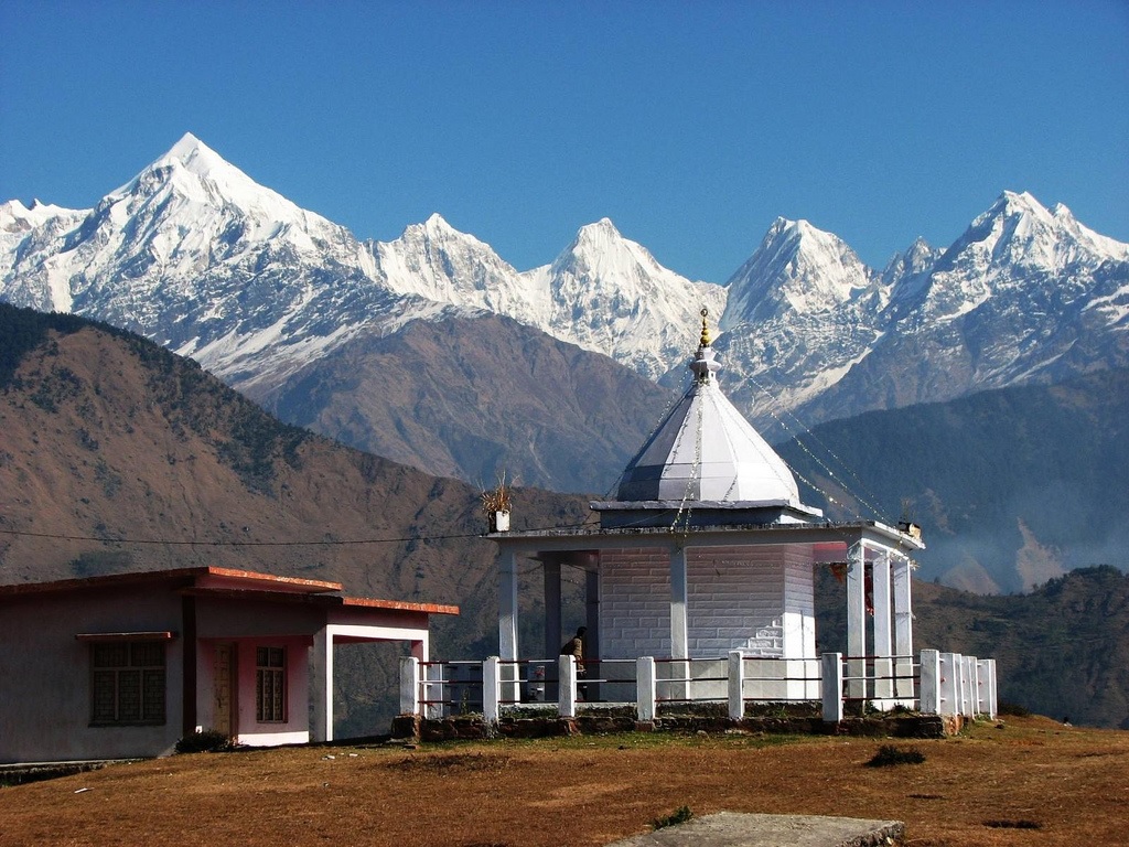 One day and two day Almora itinerary map style planning layout