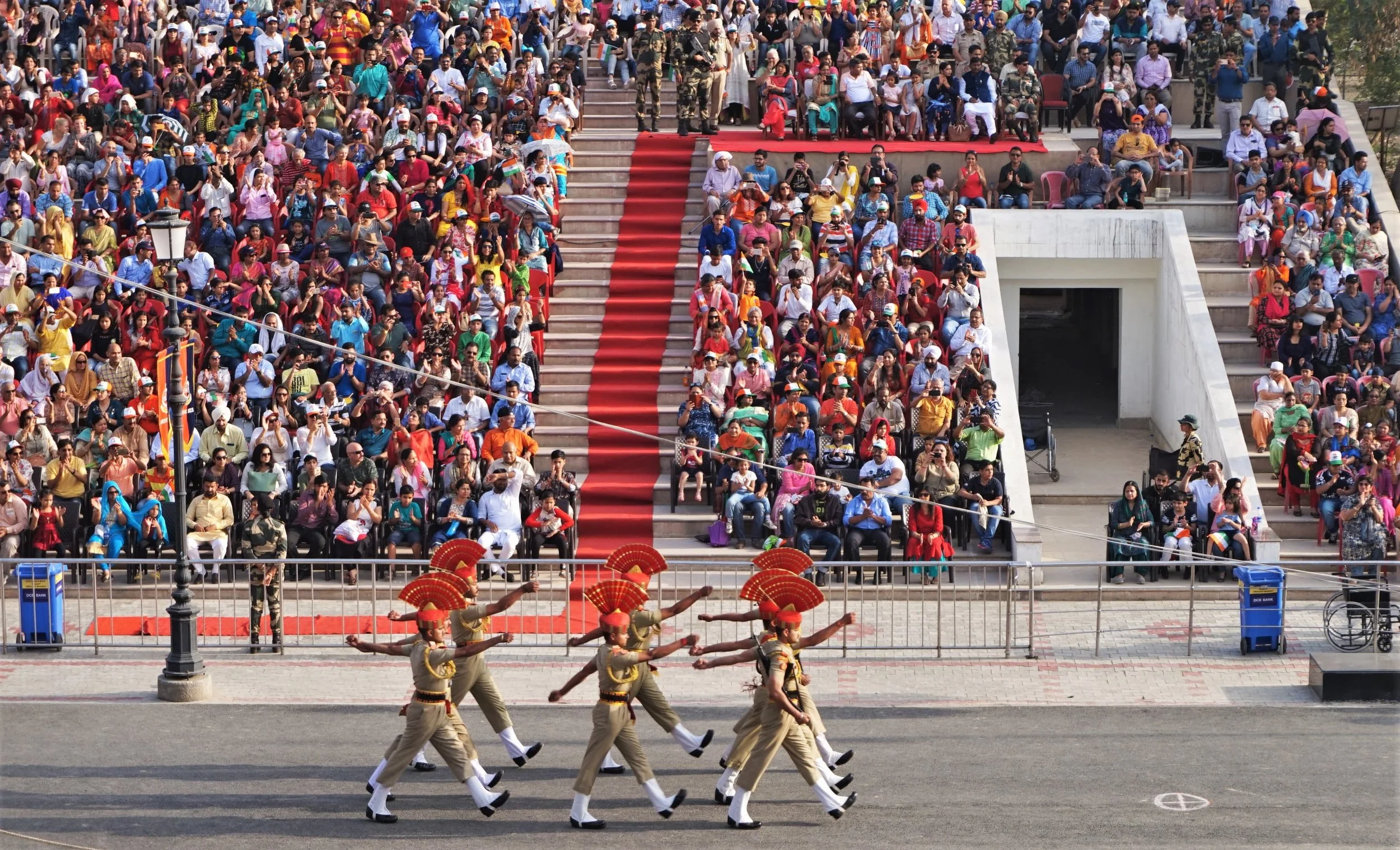 Wagah Border Beating Retreat ceremony