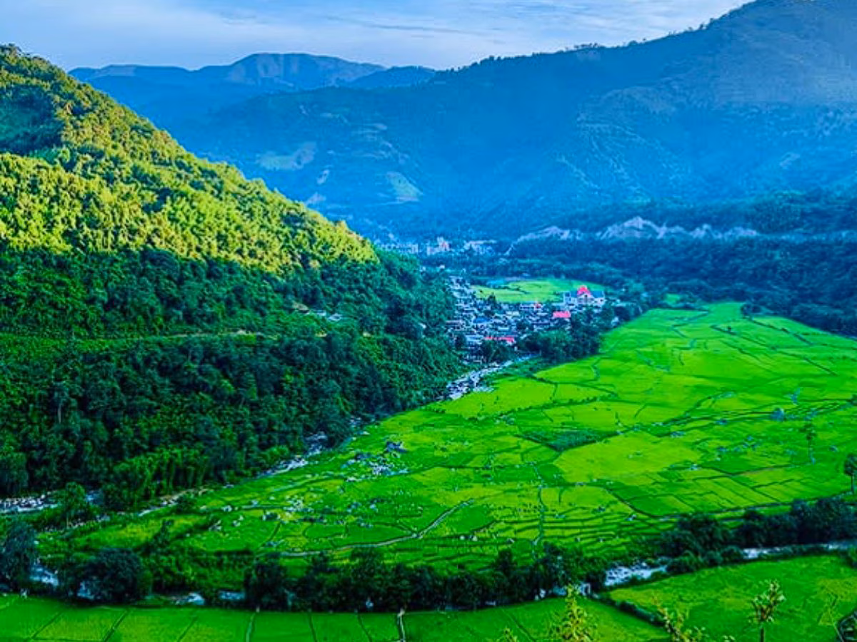 Monsoon greenery in Ziro Valley Arunachal Pradesh