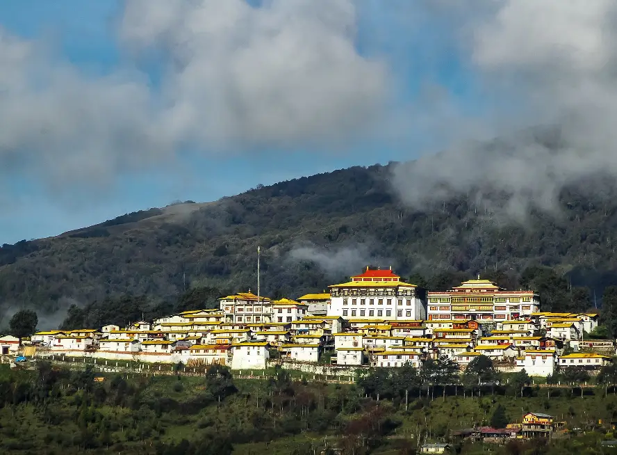 Arunachal monastery golden roof