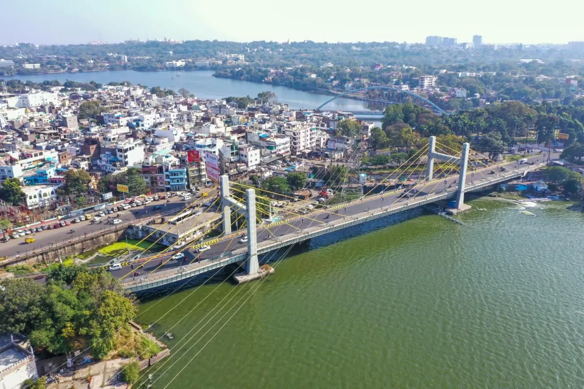 Bhopal cityscape with lakes, heritage architecture and urban skyline
