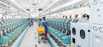 Evening view of Coimbatore with textile mill silhouettes