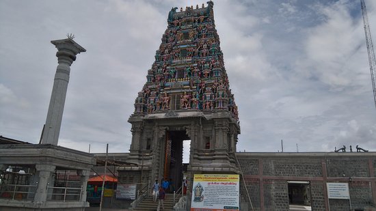 Temple gopuram in Erode
