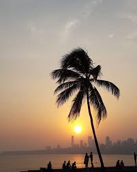 Marine Drive promenade with the iconic curve of Mumbai's coastline
