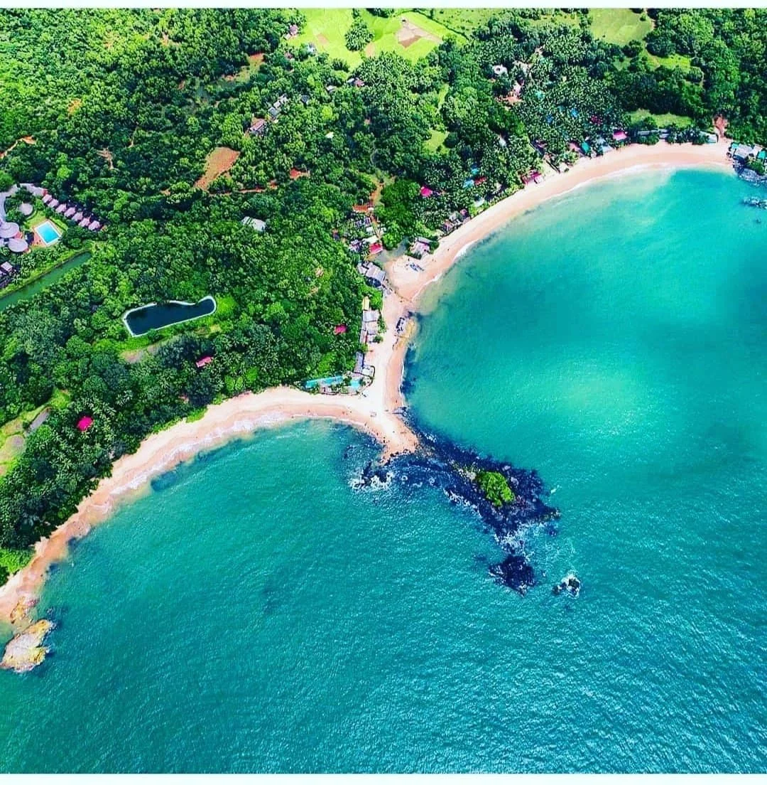 Om Beach Gokarna panoramic view