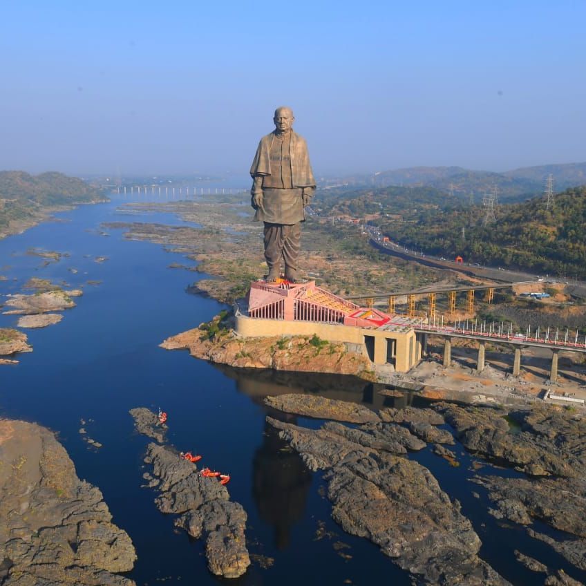 Statue of Unity - World's tallest statue honoring Sardar Vallabhbhai Patel