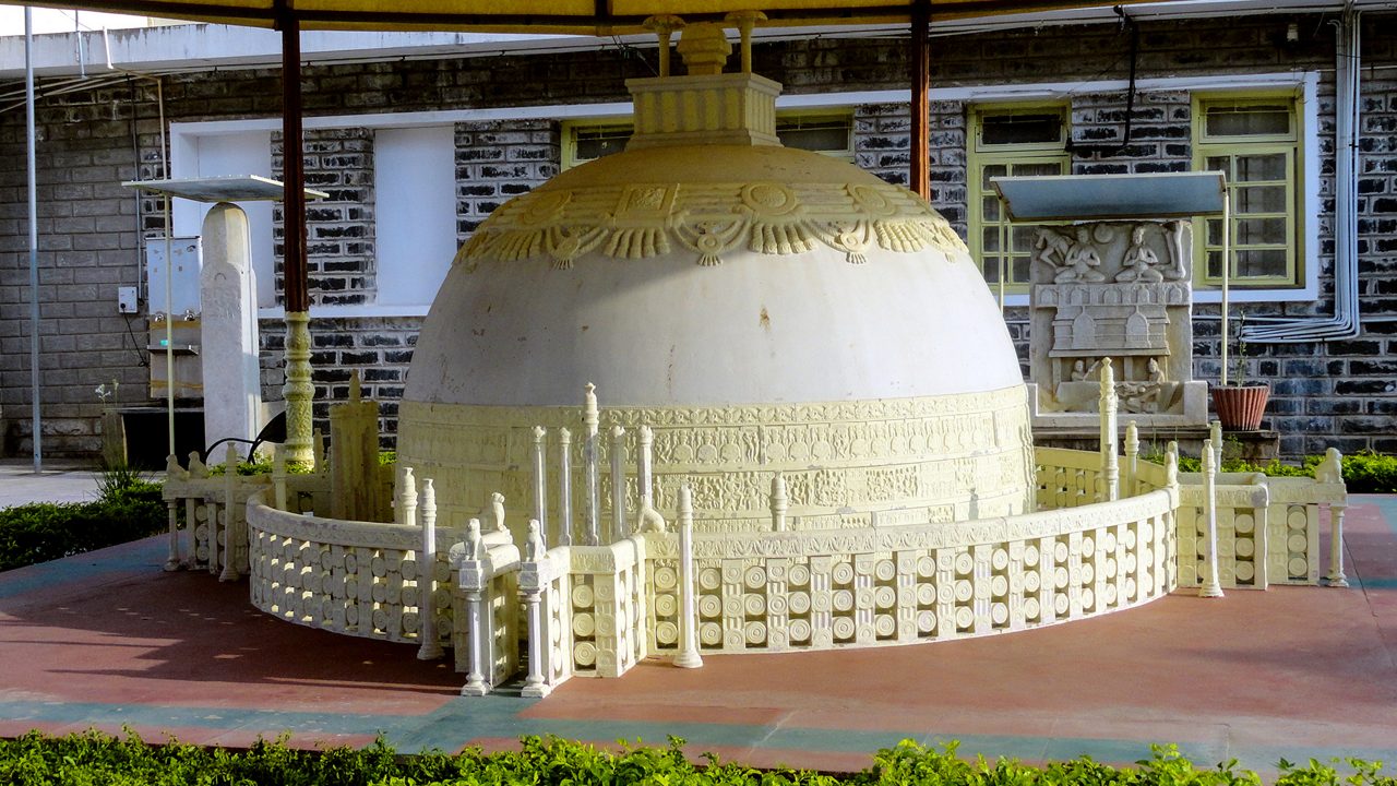Ancient Buddhist heritage zone at Amaravathi near Guntur