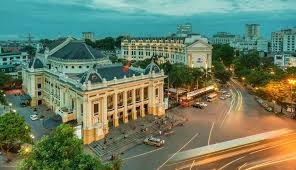 French Quarter Hanoi with colonial architecture and broad boulevards