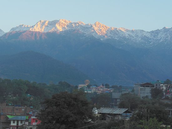Dhauladhar range morning view in Himachal