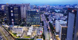 Hyderabad city skyline blending old and new architecture