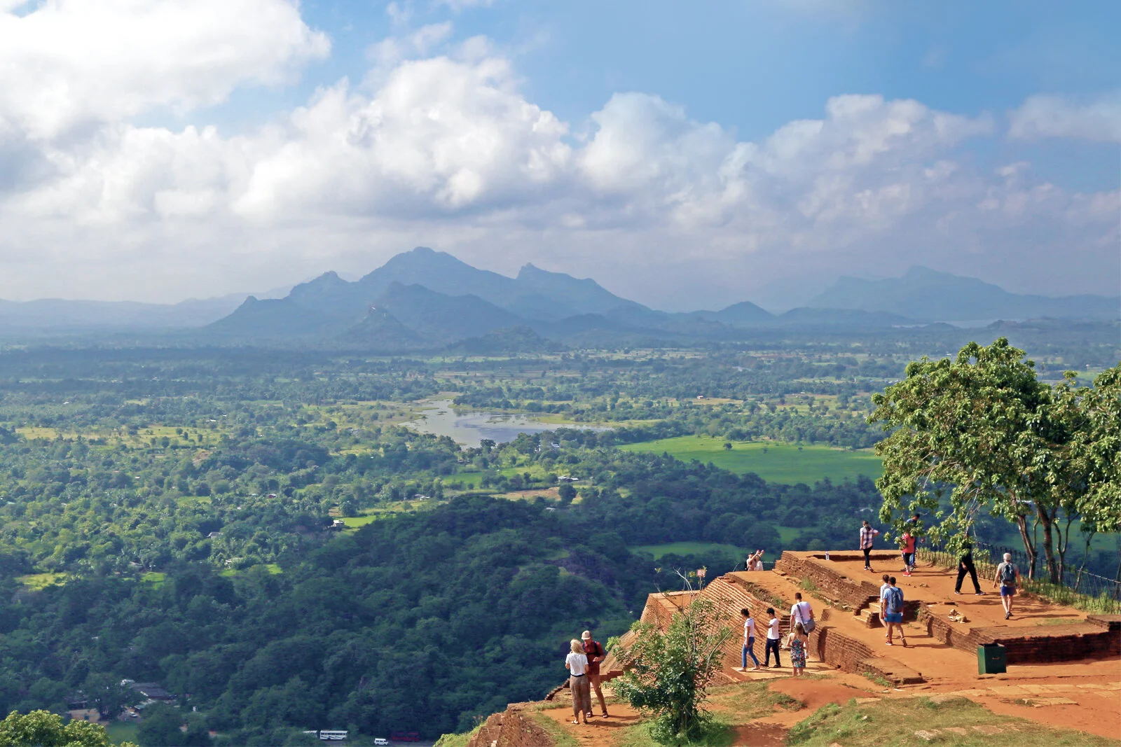 Sigiriya rock viewpoint in Sri Lanka