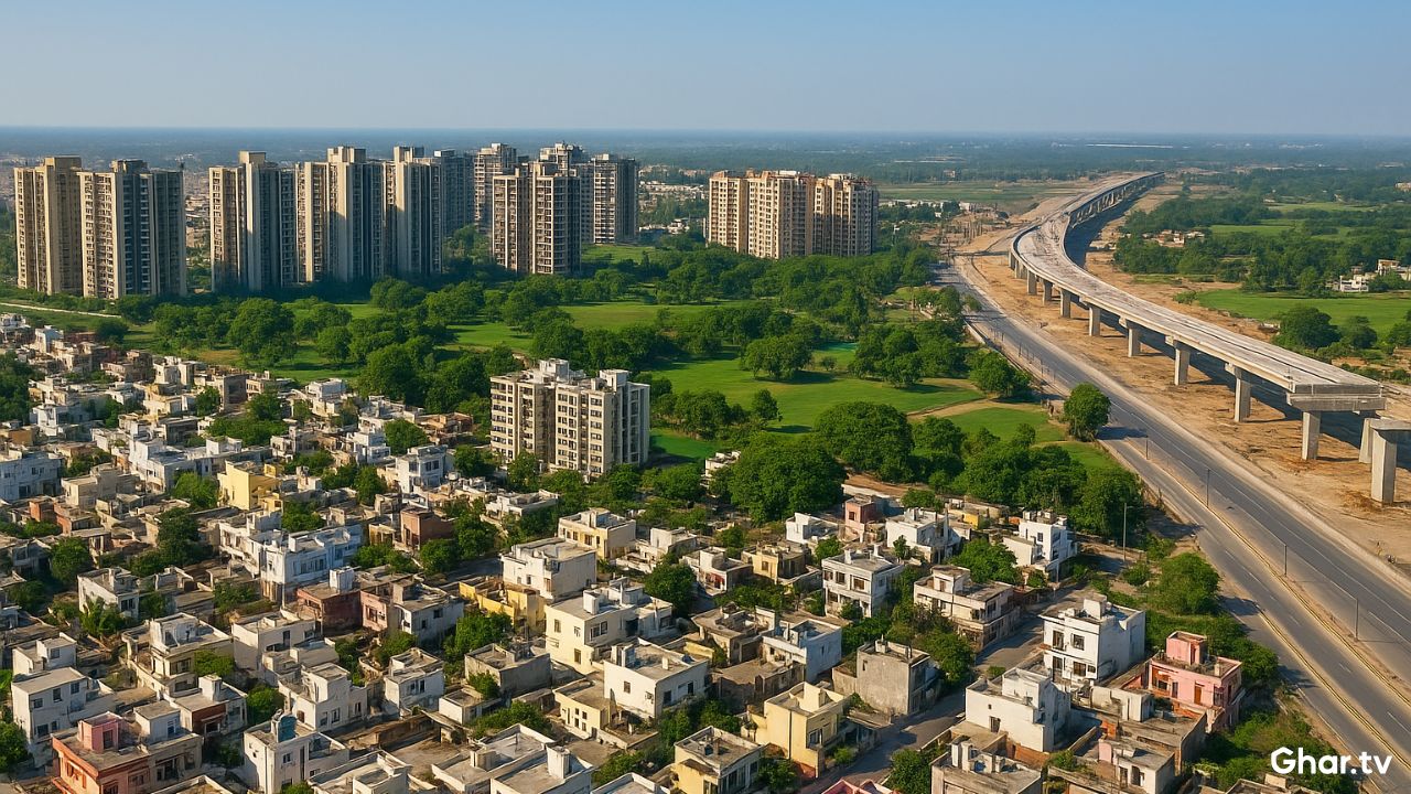 Jalandhar city overview with temples markets and urban roads