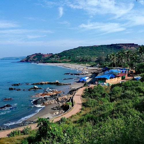 Road route from Mapusa to nearby North Goa beaches