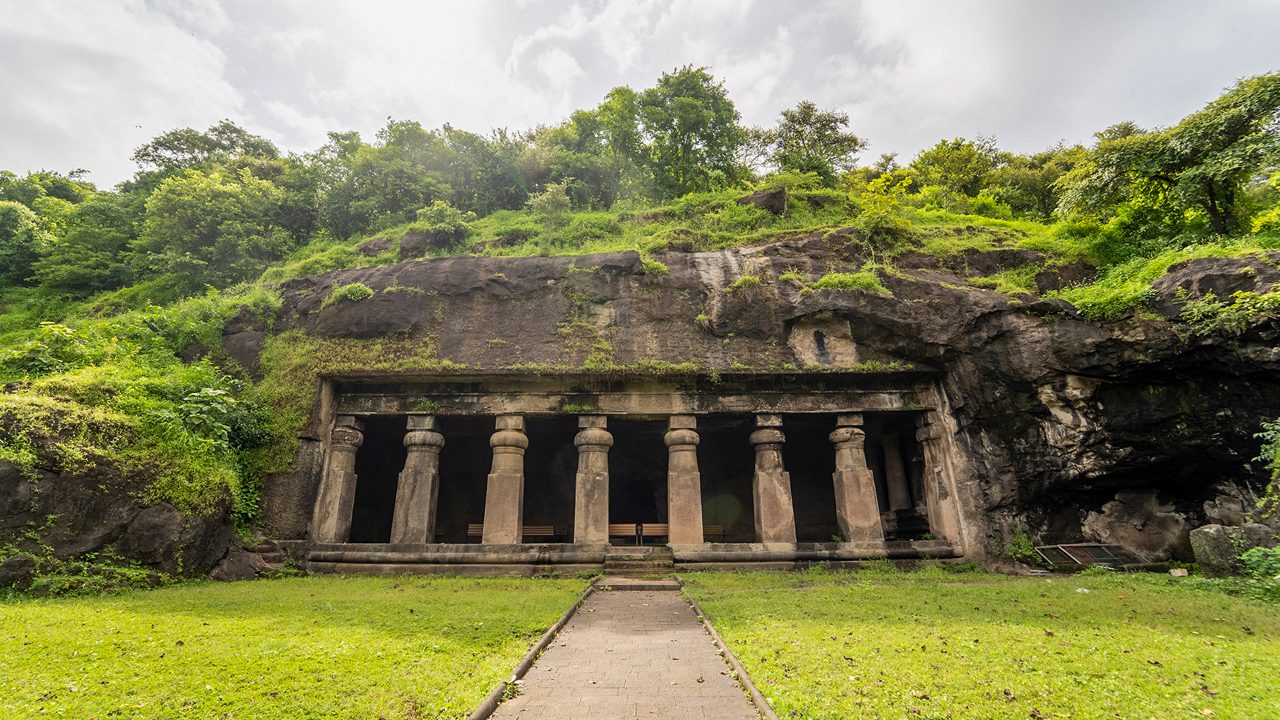 Elephanta Caves rock cut temple sculptures