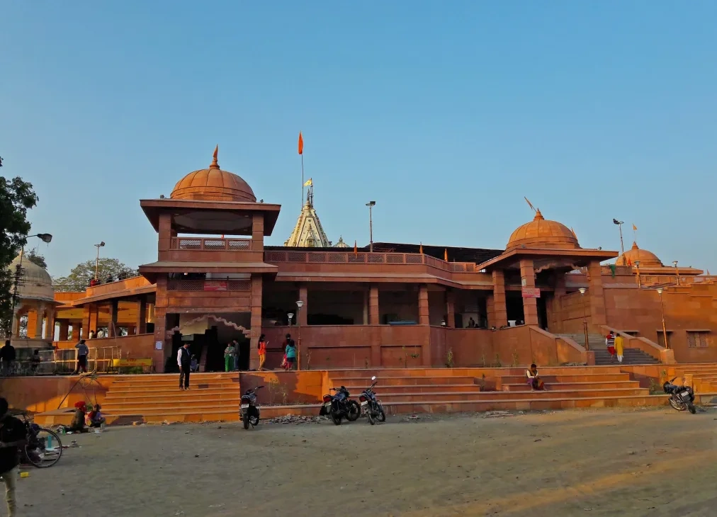 Mangalnath Temple overlooking Shipra River