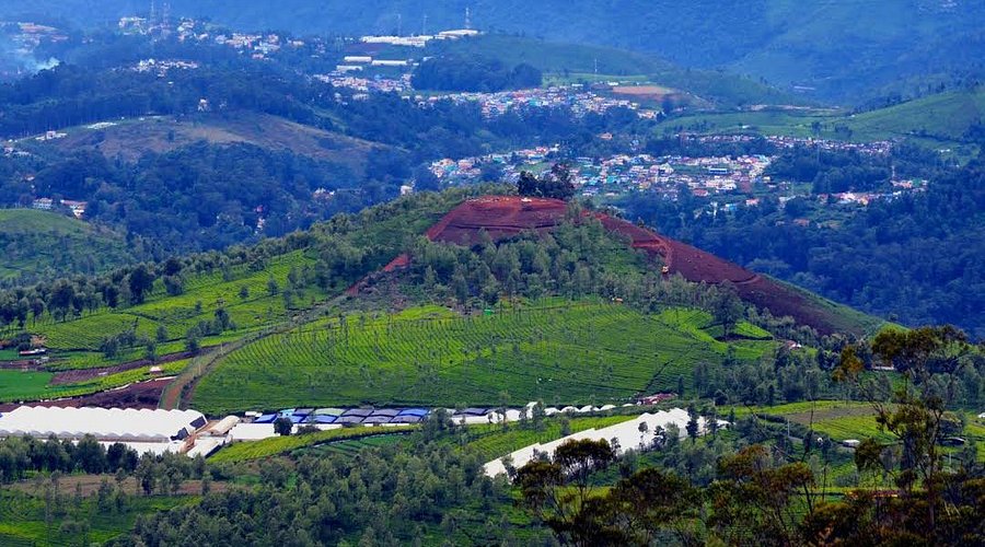Viewpoint landscape from Doddabetta Peak Ooty
