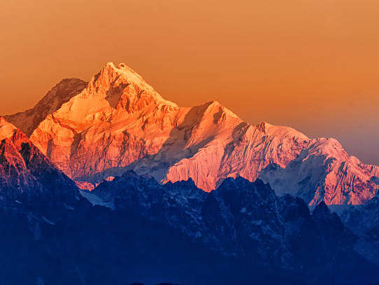 Kanchenjunga mountain range view from Pelling in Sikkim