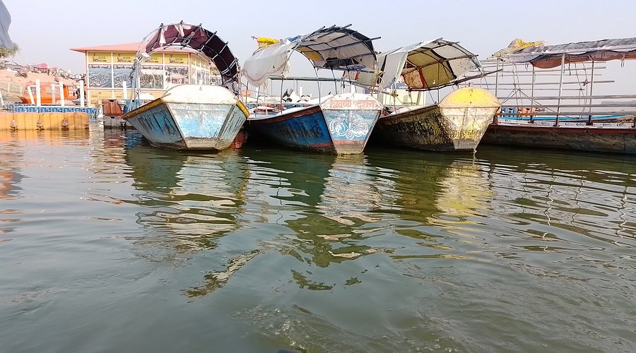Morning scene at Triveni Sangam Prayagraj