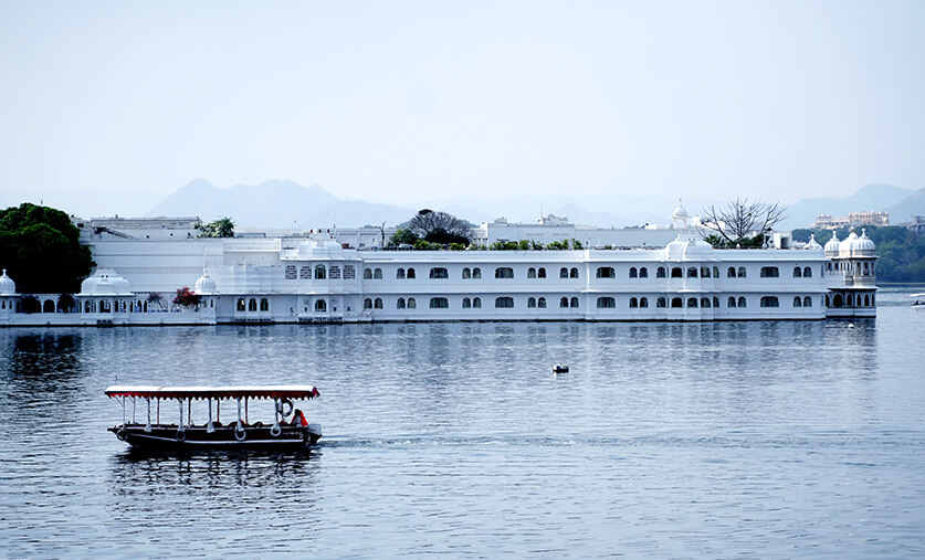 Udaipur lakes during monsoon season