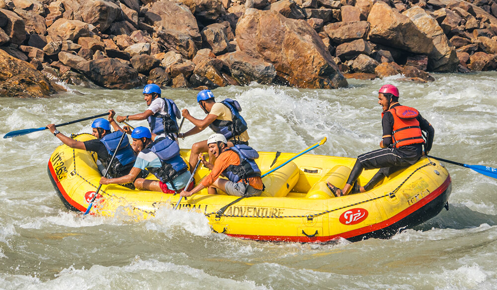 Adventure rafting experience in Rishikesh