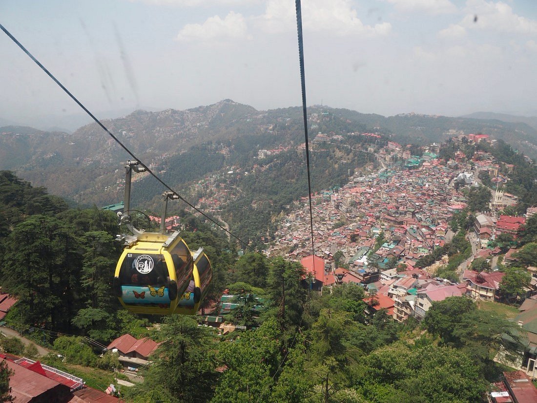 Jakhoo temple area and mountain panorama in Shimla