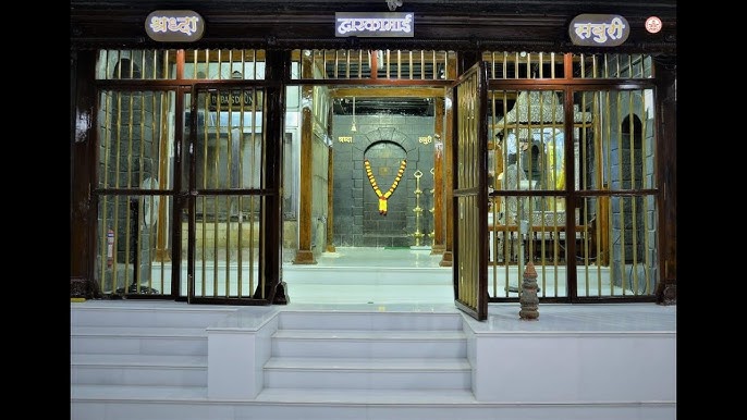 Dwarkamai shrine courtyard in Shirdi spiritual circuit