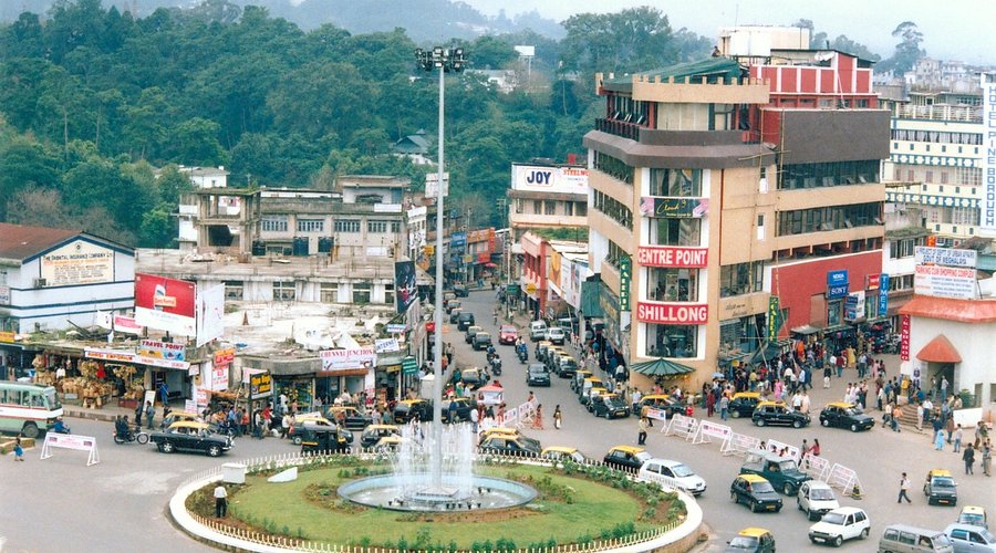 Main market street view at Police Bazar Shillong