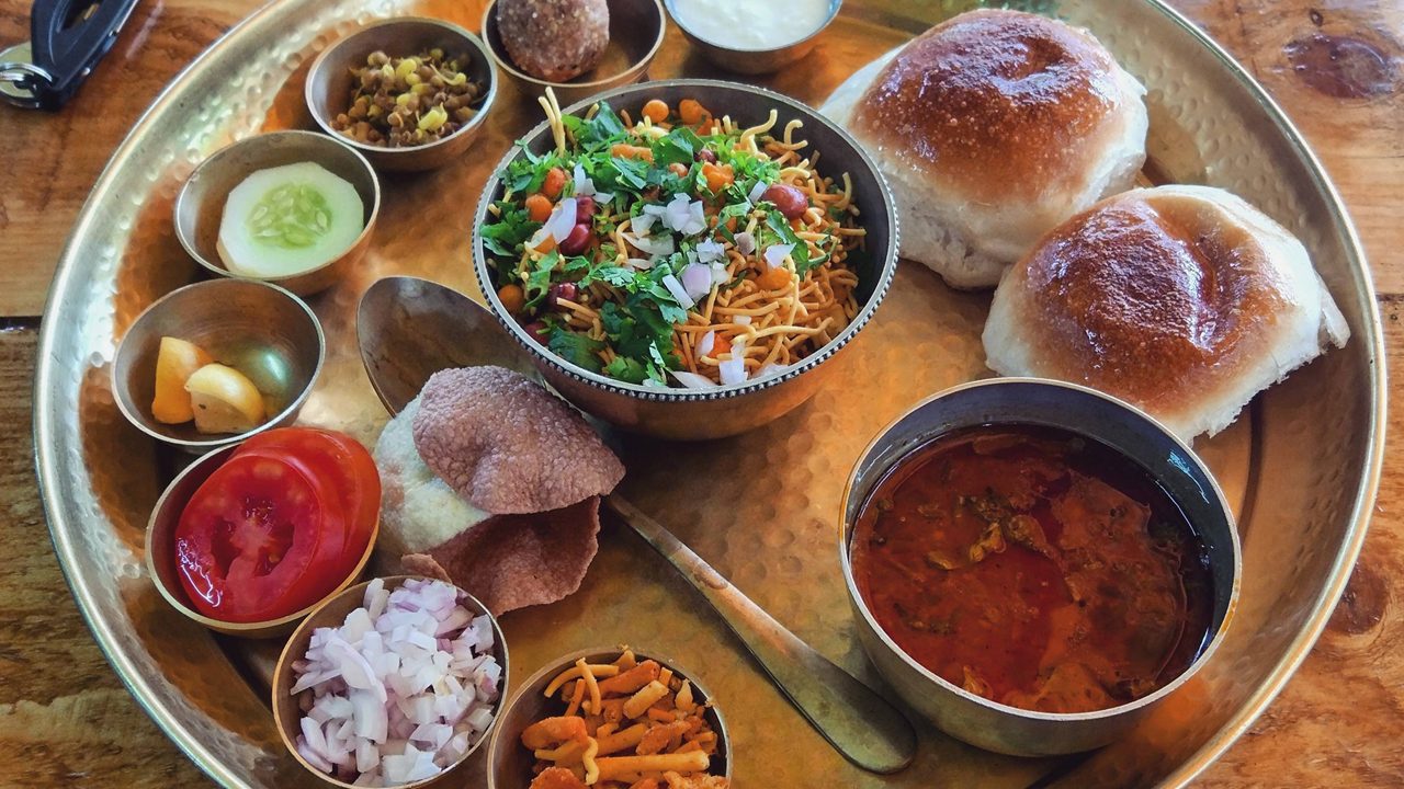 Traditional Maharashtrian thali
