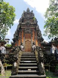 Pura Taman Saraswati Temple entrance in Ubud Bali