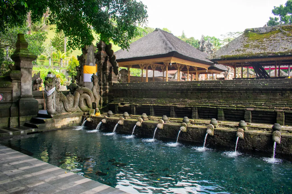 Pura Tirta Empul Temple Holy Water complex view