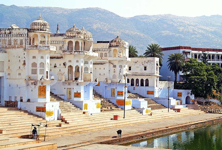 Sadhu (holy man) at Pushkar ghat