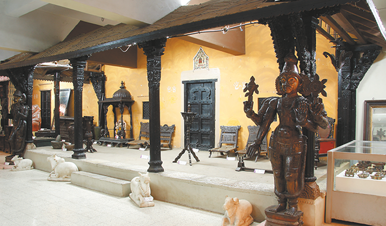 Interior gallery space at Raja Dinkar Kelkar Museum Pune