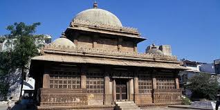 View of nearby Bhadra Fort from Rani Sipri Mosque vicinity