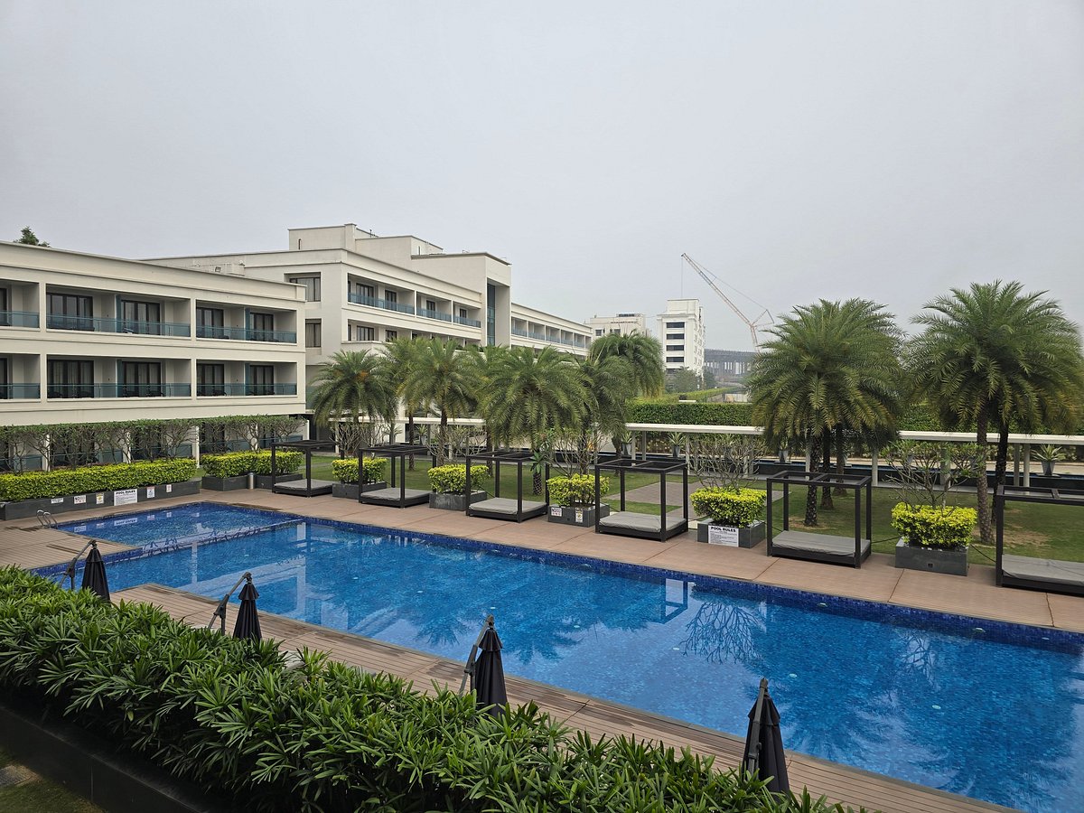 Luxury resort pool view in Guwahati