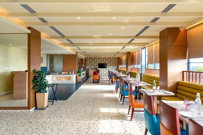 Dining area inside a Tezpur resort