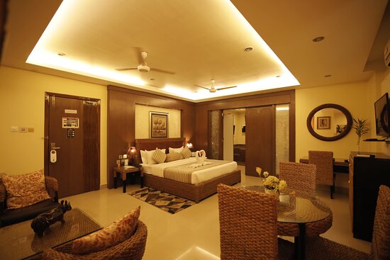 Comfortable room interior at a Tezpur resort