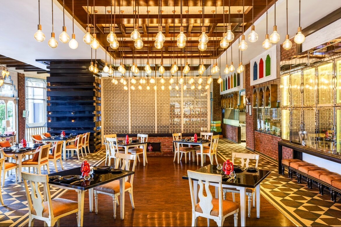 Fine dining setup at Mumbai restaurant