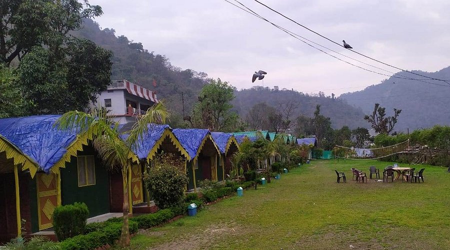 Riverside camping at Shivpuri near Rishikesh