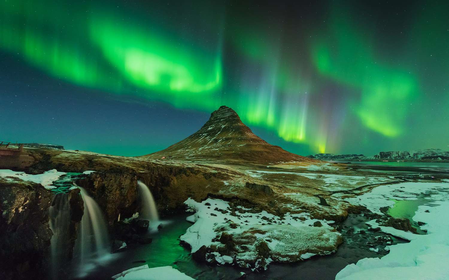 Northern Lights aurora borealis in Iceland